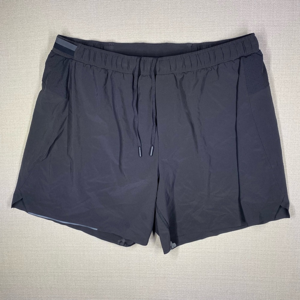 Lululemon Mens Surge Lined 6" Short Athletic Running Black LM7A995 Size XXL
